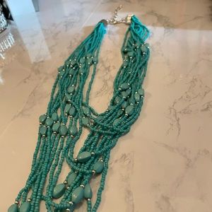 Turquoise beaded necklace